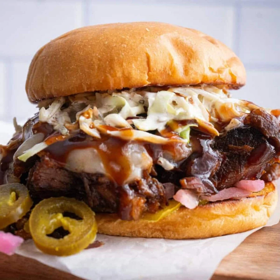 Big Back brisket sandwich